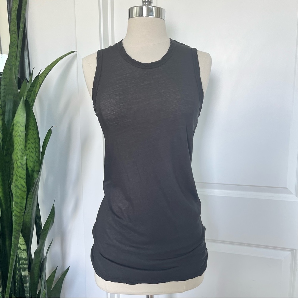 NWT James Perse Charcoal Cotton Tank - Picture 4 of 10